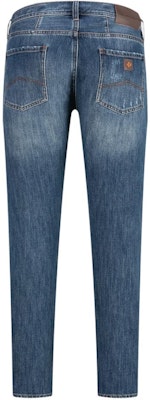 阿玛尼AX 蓝色修身直筒中腰牛仔裤 FW23 6RZJ13-Z28SZ-1500 Lookbook 阿玛尼AX 蓝色修身直筒中腰牛仔裤 FW23 6RZJ13-Z28SZ-1500