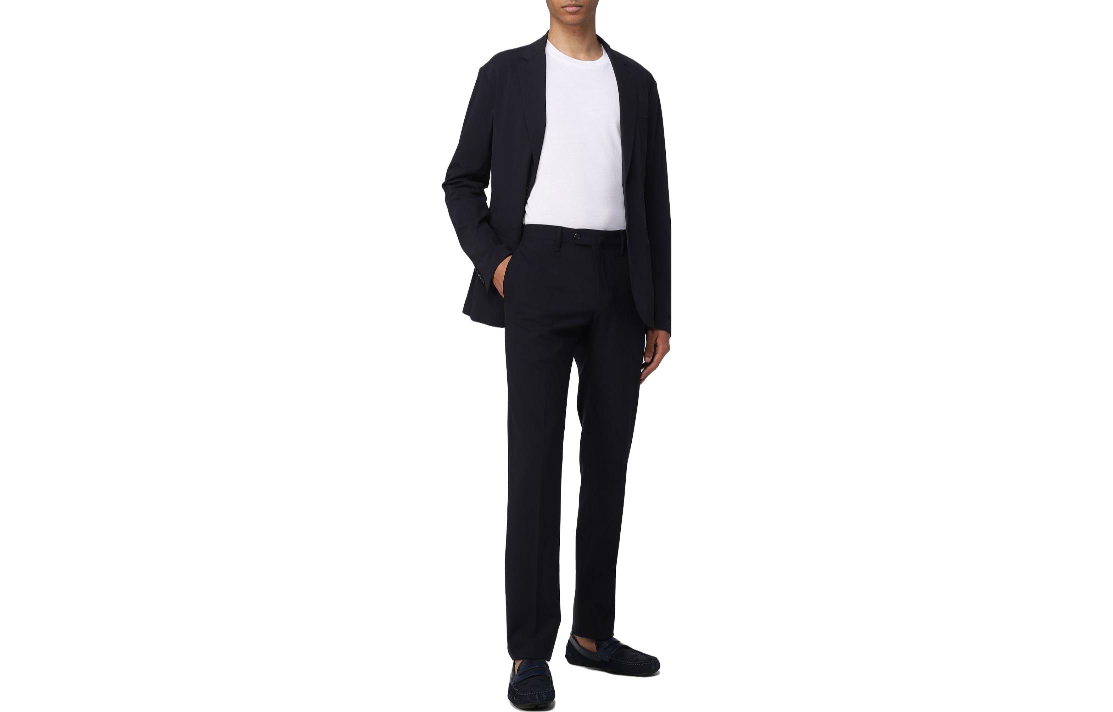 Order ARMANI EXCHANGE  Solid Button-Up Navy Blue Jacket - SS23 Collection. 8NZG49ZNYZZ1583