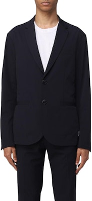 ARMANI EXCHANGE Solid Button-Up Navy Blue Jacket - SS23 Collection. 8NZG49ZNYZZ1583 Lookbook ARMANI EXCHANGE Solid Button-Up Navy Blue Jacket - SS23 Collection. 8NZG49ZNYZZ1583