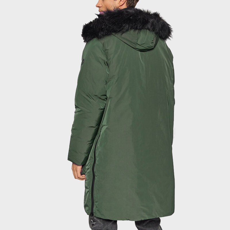 Purchase 아르마니 익스체인지 솔리드 롱 후드 코튼 재킷 딥 포레스트 그린. 6KZL48-ZNITZ-1863