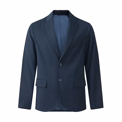 ARMANI EXCHANGE Solid Single-Breasted Navy Blazer SS23 Collection. 6LZG45-ZNUWZ-1510