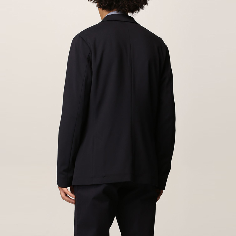 Purchase アルマーニエクスチェンジ ソリッドシングルブレスト ネイビーブルーブレザー 8NZG77-ZJ6JZ-1510