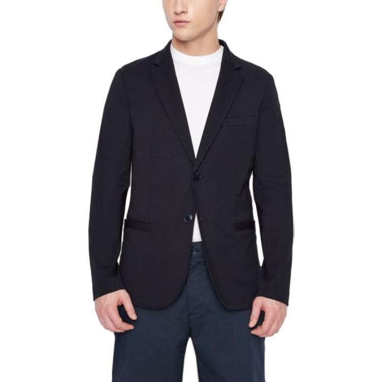 Purchase ARMANI EXCHANGE Blazer de Bolsillo Sencillo de Botón Único. 8NZG77-ZJ6JZ-1200