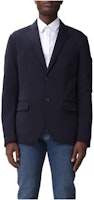 ARMANI EXCHANGE Solid V-Neck Single-Breasted Blazer Jacket. 6RZGLB-ZJZGZ-1583 ARMANI EXCHANGE Solid V-Neck Single-Breasted Blazer Jacket. 6RZGLB-ZJZGZ-1583