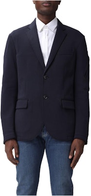 ARMANI EXCHANGE Solid V-Neck Single-Breasted Blazer Jacket. 6RZGLB-ZJZGZ-1583 Order ARMANI EXCHANGE Solid V-Neck Single-Breasted Blazer Jacket. 6RZGLB-ZJZGZ-1583