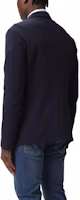Shop ARMANI EXCHANGE 素色V領單排扣西裝外套夹克。 6RZGLB-ZJZGZ-1583