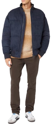 아르마니 익스체인지 솔리드 지퍼 스탠드 칼라 자켓 - 네이비 블루 6RZB32-ZE1AZ-1510 Shop 아르마니 익스체인지 솔리드 지퍼 스탠드 칼라 자켓 - 네이비 블루 6RZB32-ZE1AZ-1510