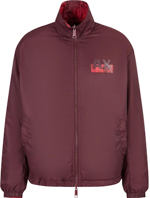 아르마니 익스체인지 마룬 컬러 스프레이 프린트 지퍼 코튼 자켓. 6RZB30-ZNKRZ-44AF Lookbook 아르마니 익스체인지 마룬 컬러 스프레이 프린트 지퍼 코튼 자켓. 6RZB30-ZNKRZ-44AF