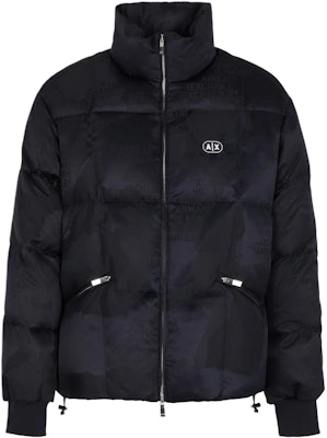 ARMANI EXCHANGE SS24 Jaket Puffer Logo Print dengan Kerah Berdiri. 3DZBL4-ZN3HZ-5811 Details for ARMANI EXCHANGE SS24 Jaket Puffer Logo Print dengan Kerah Berdiri. 3DZBL4-ZN3HZ-5811