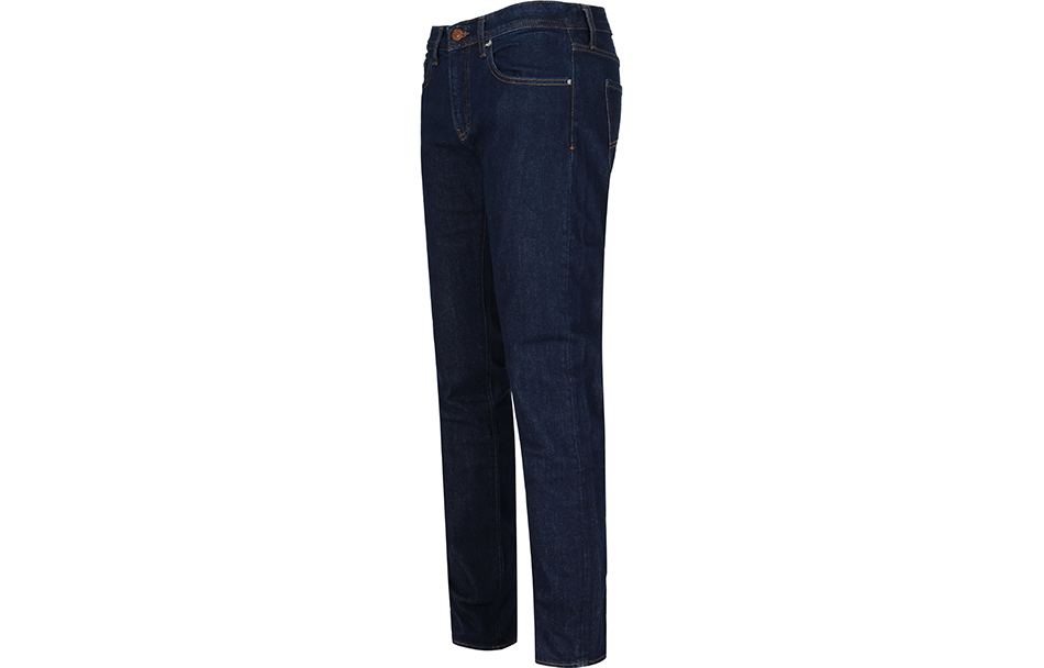 Shop ARMANI EXCHANGE 直筒中腰休閒牛仔褲 深藍色 3RZJ13-Z5SNZ-1500