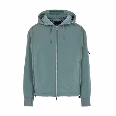 ARMANI EXCHANGE Striped Zip-Up Hooded Casual Jacket 3DZBL7-ZN3BZ-11888