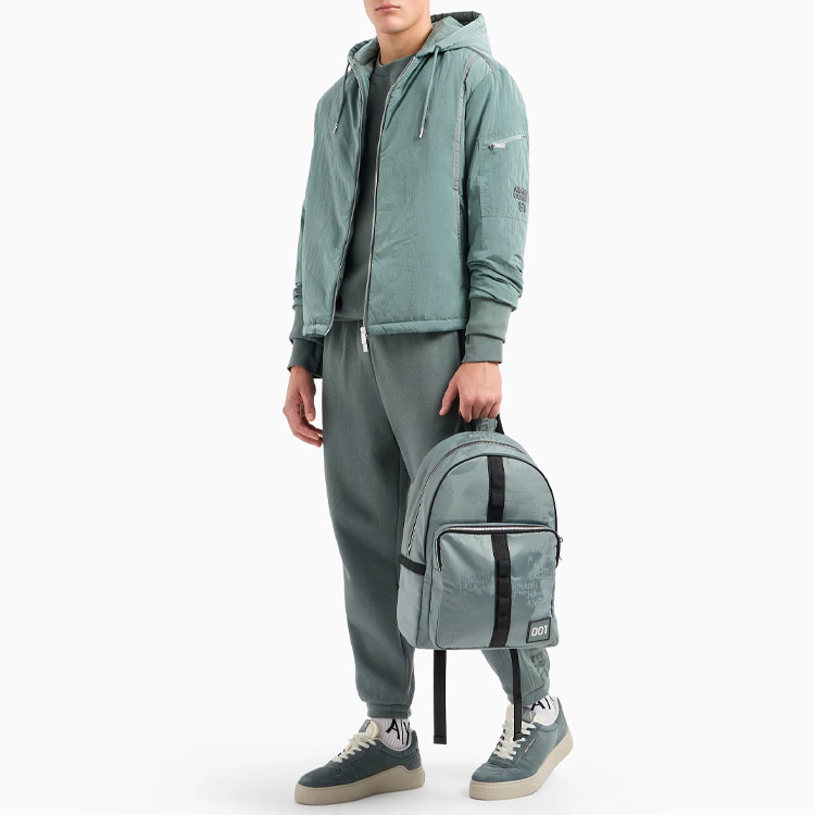 Purchase ARMANI EXCHANGE Jaket Kasual Berjalur Zip-Up Berserta Hud 3DZBL7-ZN3BZ-11888