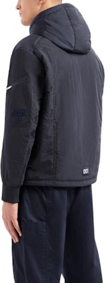 ARMANI EXCHANGE Jaket Kasual Berjalur Zip-Up Berserta Hud 3DZBL7-ZN3BZ-11888 1