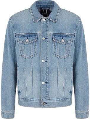 阿玛尼AX 水洗牛仔长袖短夹克 靛蓝色 SS24. 8NZBP4-Z2P1Z-1500 Order 阿玛尼AX 水洗牛仔长袖短夹克 靛蓝色 SS24. 8NZBP4-Z2P1Z-1500