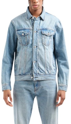 阿玛尼AX 水洗牛仔长袖短夹克 靛蓝色 SS24. 8NZBP4-Z2P1Z-1500 Lookbook 阿玛尼AX 水洗牛仔长袖短夹克 靛蓝色 SS24. 8NZBP4-Z2P1Z-1500