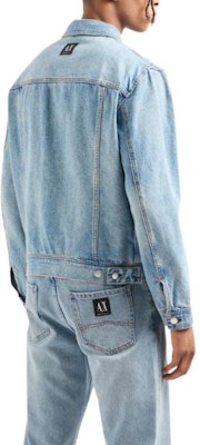 阿玛尼AX 水洗牛仔长袖短夹克 靛蓝色 SS24. 8NZBP4-Z2P1Z-1500 Shop 阿玛尼AX 水洗牛仔长袖短夹克 靛蓝色 SS24. 8NZBP4-Z2P1Z-1500