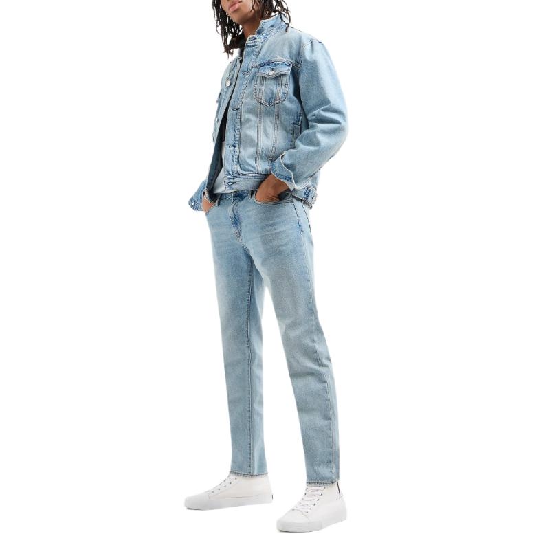 Purchase 阿玛尼AX 水洗牛仔长袖短夹克 靛蓝色 SS24. 8NZBP4-Z2P1Z-1500