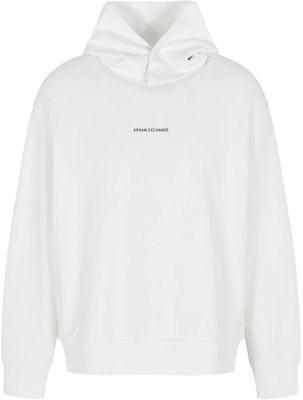ARMANI EXCHANGE White Hoodie FW24 with Logo and Lettering Design. 6DZMLJ-ZJ4XZ-1116 Buy ARMANI EXCHANGE White Hoodie FW24 with Logo and Lettering Design. 6DZMLJ-ZJ4XZ-1116