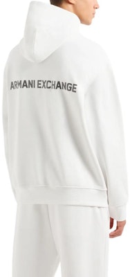 ARMANI EXCHANGE White Hoodie FW24 with Logo and Lettering Design. 6DZMLJ-ZJ4XZ-1116 Shop ARMANI EXCHANGE White Hoodie FW24 with Logo and Lettering Design. 6DZMLJ-ZJ4XZ-1116