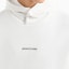 Details for ARMANI EXCHANGE White Hoodie FW24 with Logo and Lettering Design. 6DZMLJ-ZJ4XZ-1116