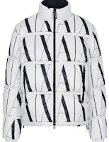 Armani Exchange White Logo Printed Zip-Up Puffer Jacket FW22. 8NZBP8-ZNULZ-21BE Armani Exchange White Logo Printed Zip-Up Puffer Jacket FW22. 8NZBP8-ZNULZ-21BE