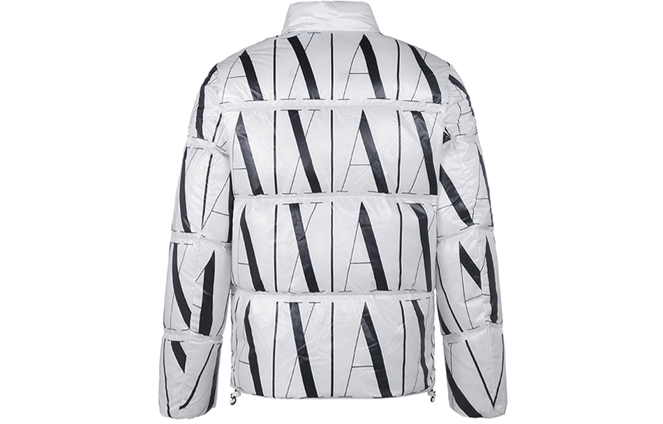 Lookbook 아르마니 익스체인지 화이트 로고 프린트 집업 퍼퍼 자켓 FW22. 8NZBP8-ZNULZ-21BE