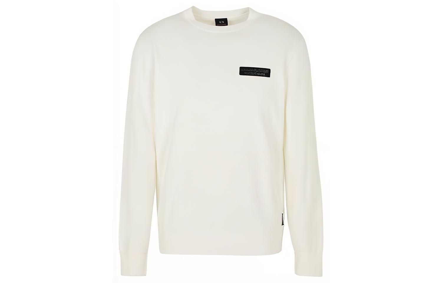 Armani Exchange AE Colorblock Crewneck Sweatshirt White 6RZM1E-ZMX8Z1-1116