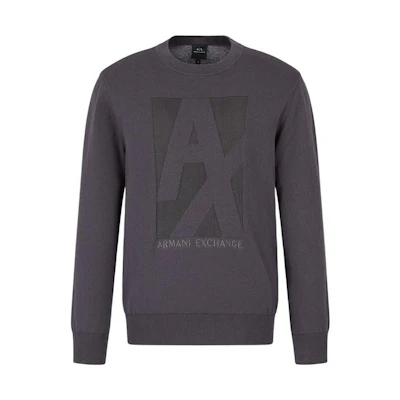 Armani Exchange AE Cotton Crewneck Long Sleeve Sweatshirt 6LZM1G-ZMU7Z-1978