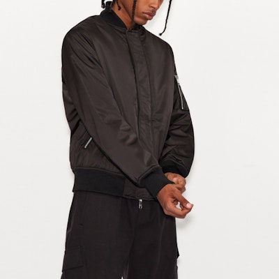 ARMANI EXCHANGE AE FW21 Black Zipper Long Sleeve Cotton Jacket. 6KZB14-ZNIVZ-1200 Details for ARMANI EXCHANGE AE FW21 Black Zipper Long Sleeve Cotton Jacket. 6KZB14-ZNIVZ-1200