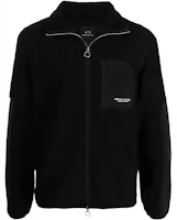 Armani Exchange AE FW21 Contrast Trim Fleece Jacket Black 6KZMLE-ZJKSZ-1200 Armani Exchange AE FW21 Contrast Trim Fleece Jacket Black 6KZMLE-ZJKSZ-1200