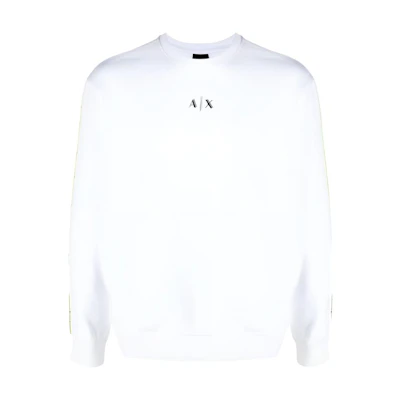 Armani Exchange AE FW21 Logo Print Long Sleeve Sweatshirt White () 3KZMGD-ZJ6HZ