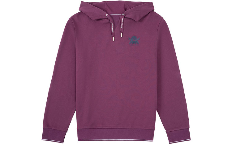 Armani Exchange AE FW21 Red Hoodie with Micro Logo Print 6HZMFA-ZJ5CZ-1306