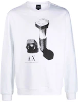 Order Armani Exchange AE FW21 螺絲印花棉質圓領休閒長袖男士上衣 6KZMAW-ZJ6RZ-1100