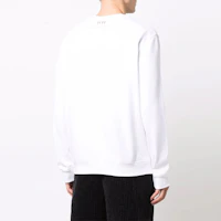 Shop Armani Exchange AE FW21 螺絲印花棉質圓領休閒長袖男士上衣 6KZMAW-ZJ6RZ-1100