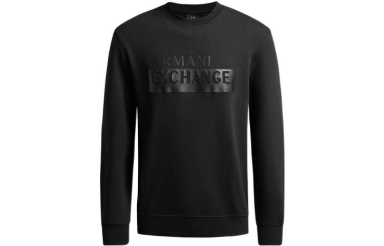 Armani Exchange AE FW22 3D Logo Print Casual Sweatshirt Black 6LZMBE-ZJCAZ-1200