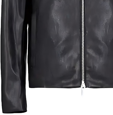 아르마니 익스체인지 AE FW22 블랙 레더 자켓 심플 지퍼 업 디자인 8NZB08-ZNAAZ-1200 Cheap 아르마니 익스체인지 AE FW22 블랙 레더 자켓 심플 지퍼 업 디자인 8NZB08-ZNAAZ-1200