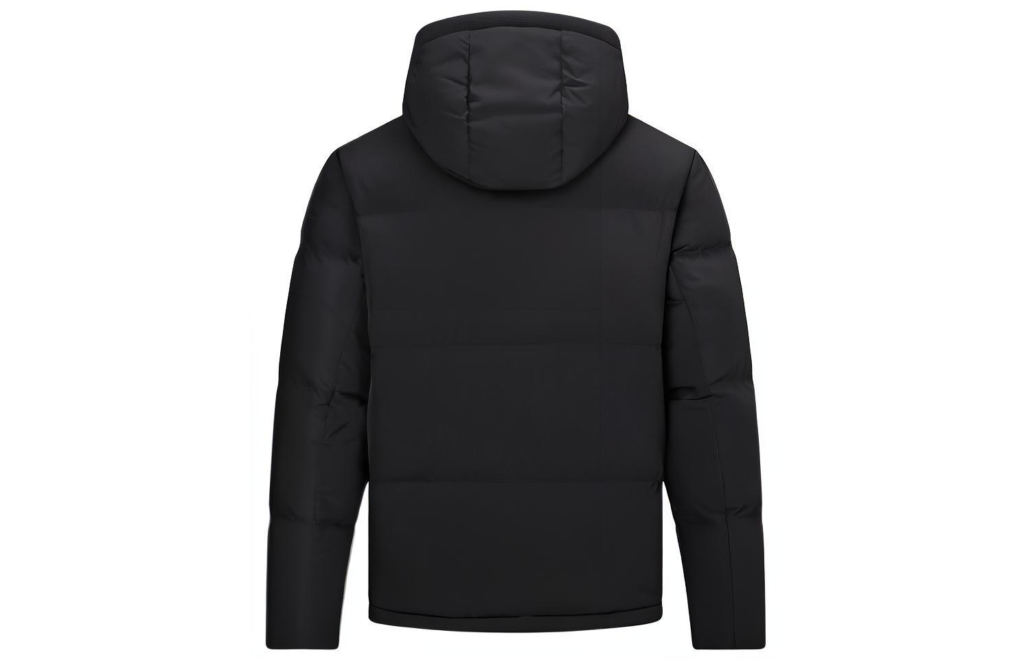 Lookbook ARMANI EXCHANGE AE FW22  Black Logo Print Hooded Puffer Jacket. 6LZB12-ZNICZ-1200