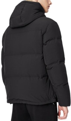 ARMANI EXCHANGE AE FW22 Black Logo Print Hooded Puffer Jacket. 6LZB12-ZNICZ-1200 Details for ARMANI EXCHANGE AE FW22 Black Logo Print Hooded Puffer Jacket. 6LZB12-ZNICZ-1200
