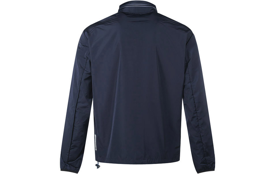 Lookbook ARMANI EXCHANGE AE FW22  Navy Blue Multi-Zip High Collar Jacket 8NZB07-ZNWFZ-15BA