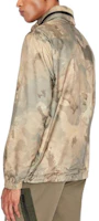 Shop ARMANI EXCHANGE AE FW22 黃迷彩尼龍拉鍊防風外套. 6LZB20-ZNUQZ-2846