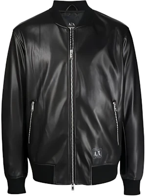 Armani Exchange AE FW22 黑色仿皮腰部緊身外套 3LZB30-ZE1CZ-1200 Buy Armani Exchange AE FW22 黑色仿皮腰部緊身外套 3LZB30-ZE1CZ-1200