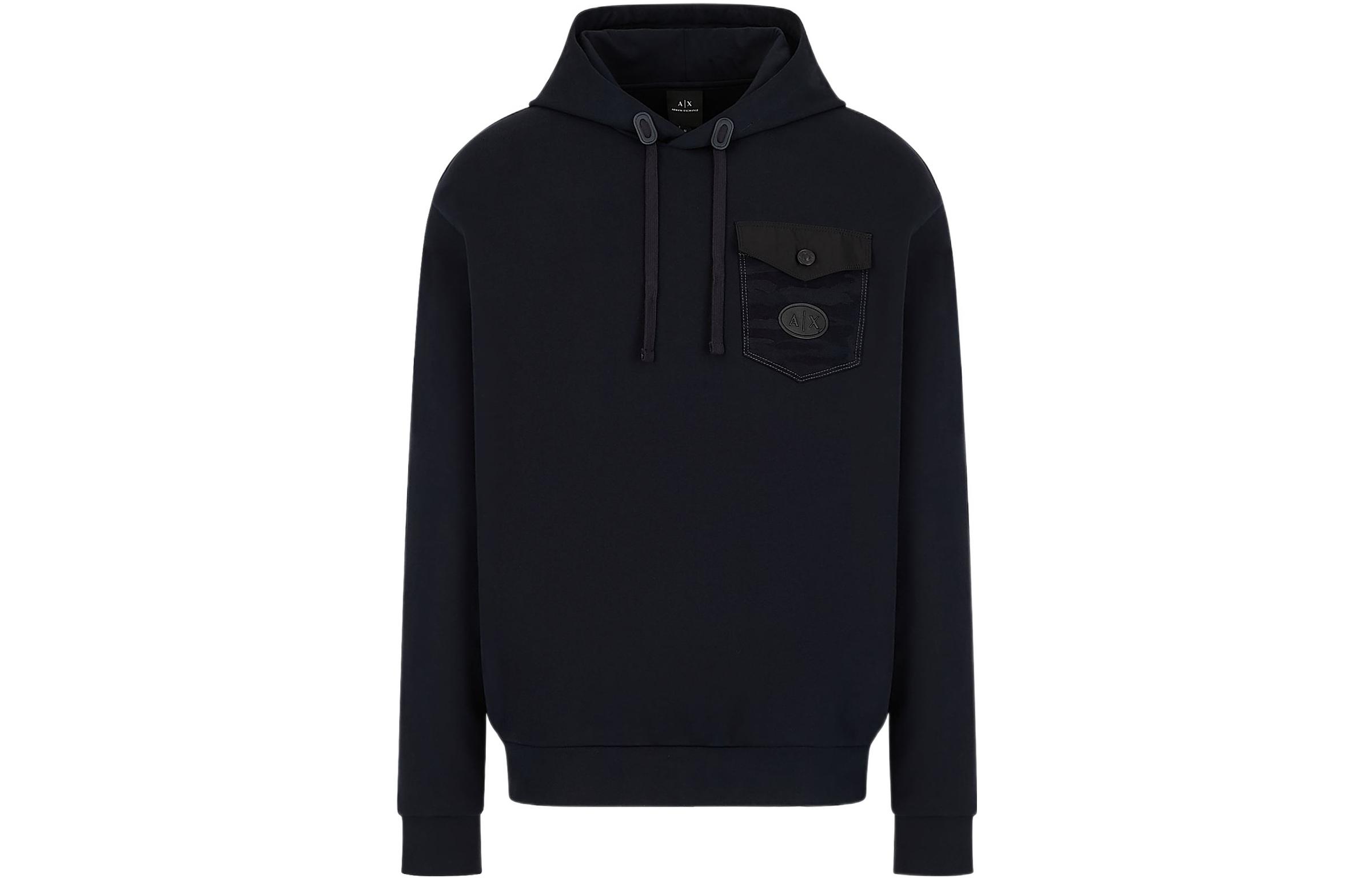 Armani Exchange AE FW22 Black Hoodie 3LZMGA-ZJZAZ-11583