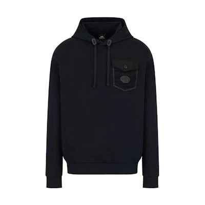 Armani Exchange AE FW22 Black Hoodie 3LZMGA-ZJZAZ-11583