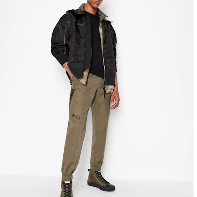 Armani Exchange AE FW22 Black Nylon Zip Jacket 6LZB03-ZNUSZ-1200 Lookbook Armani Exchange AE FW22 Black Nylon Zip Jacket 6LZB03-ZNUSZ-1200