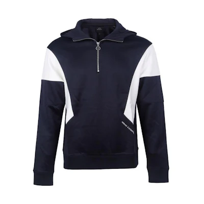 Armani Exchange AE FW22 Half-Zip Sweatshirt Deep Blue 6HZMLH-ZJLBZ-9560