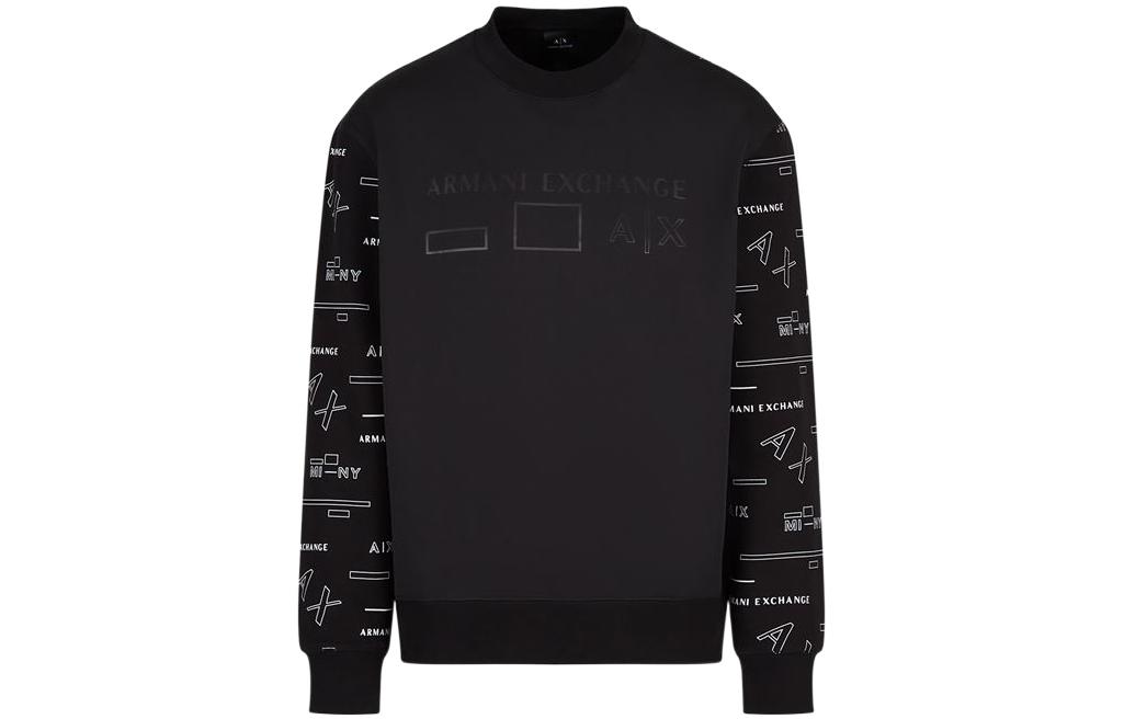 Armani Exchange AE FW22 Logo Sweatshirt Black 6LZMAN-ZJCBZ-19227
