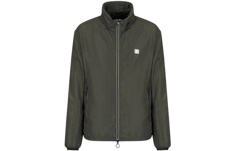 Armani Exchange AE FW22 Olive Green Multi-Zip Stand Collar Jacket 8NZB07-ZNWFZ-11851