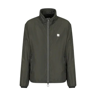 Armani Exchange AE FW22 Olive Green Multi-Zip Stand Collar Jacket 8NZB07-ZNWFZ-11851