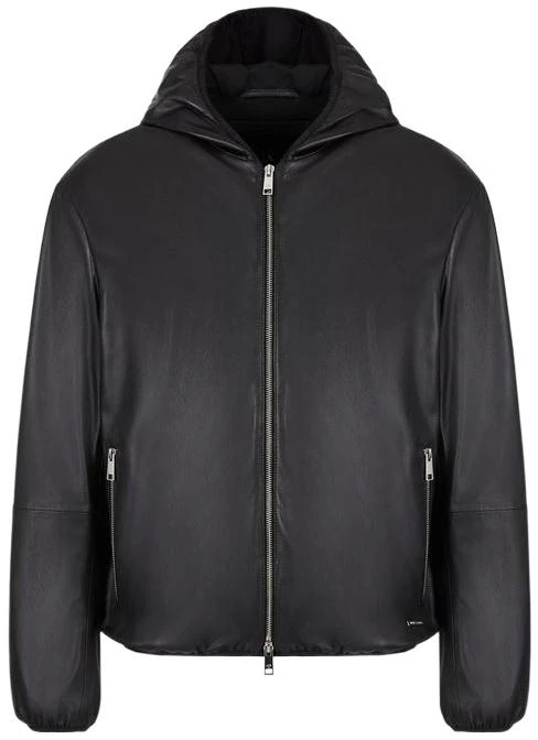 armani-exchange-ae-fw-22-solid-black-hooded-leather-jacket-h39-r70-c9-p70-999