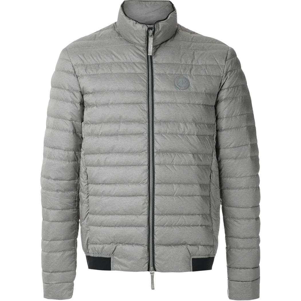 Armani Exchange AE FW22 Solid Color Zip-Up Jacket Grey Men’s 8NZB51ZNW3Z0902